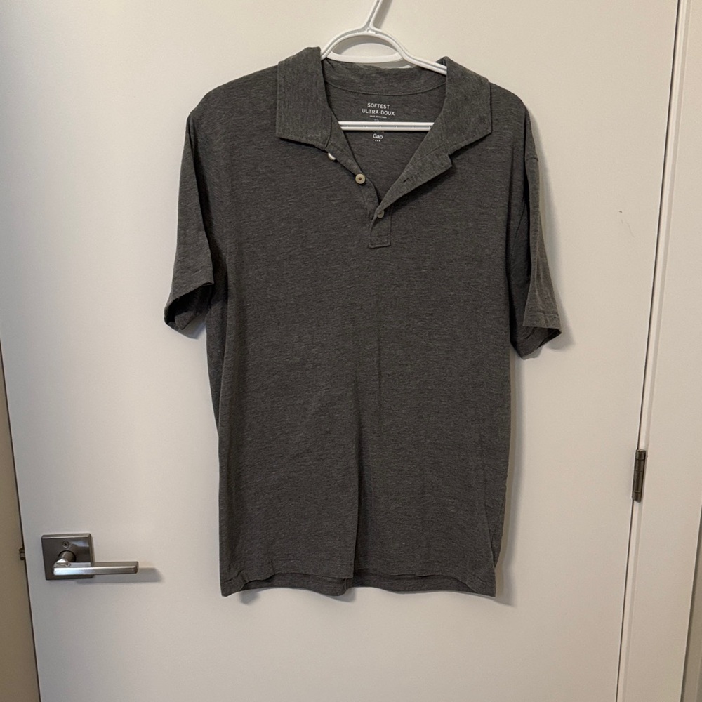 GAP Light Grey Ultra Soft  Polo Shirt